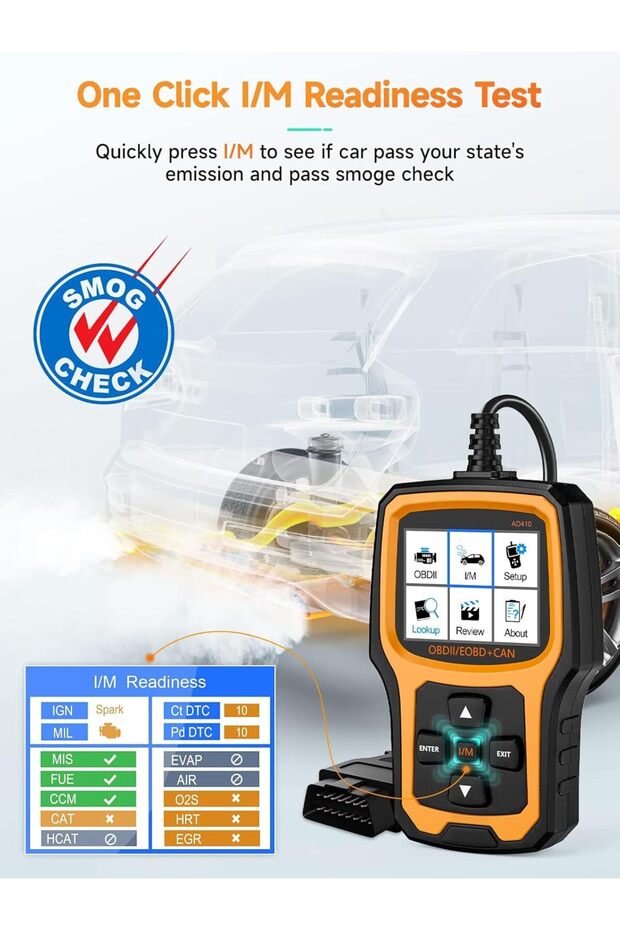 Enhanced OBD2 Scanner Diagnostic Tool, Vehicle Code Reader for Check Engine Light, OBDII Scan Tool f - 7
