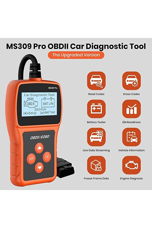 جهاز فحص أعطال السيارات الجديد من أرابيست 2024، جهاز فحص أعطال المحرك OBD2، قارئ رموز أعطال المحرك، أداة تشخيص أعطال المحرك - 2