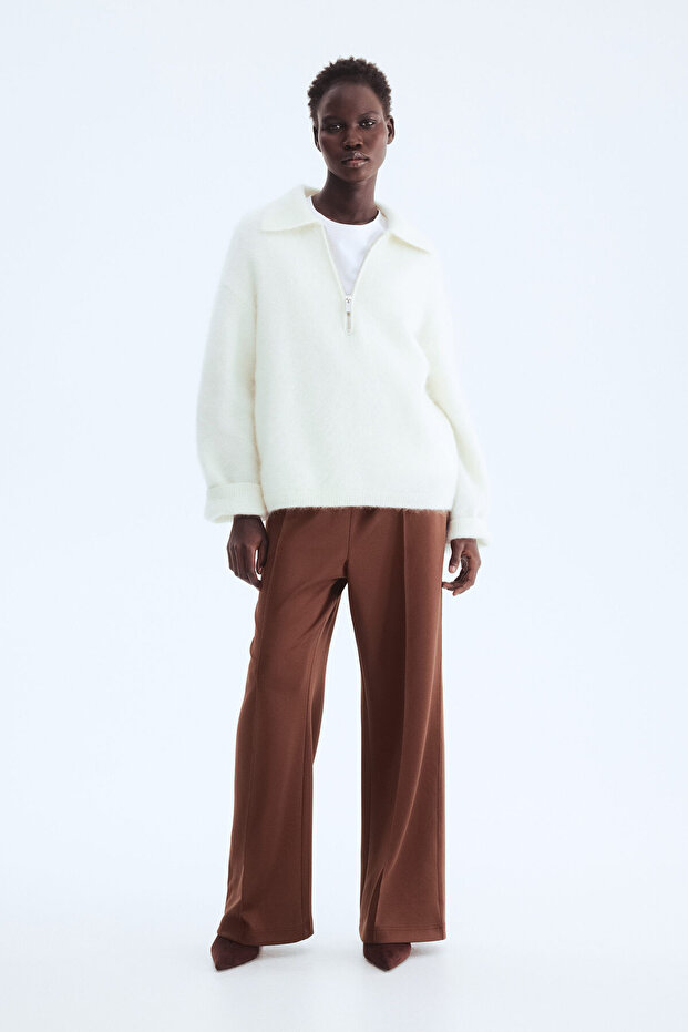 Önü Kat İzli Pull-on Pantolon - 2