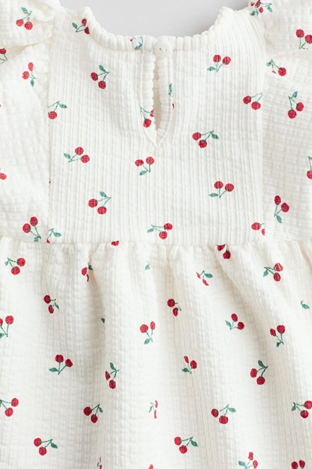 Baskılı Jarse Elbise - 5