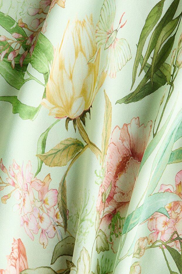 Baskılı Viskoz Etek - 5