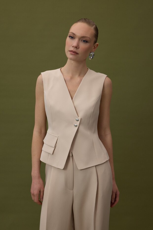 Sofia Yelek - Bej - 5