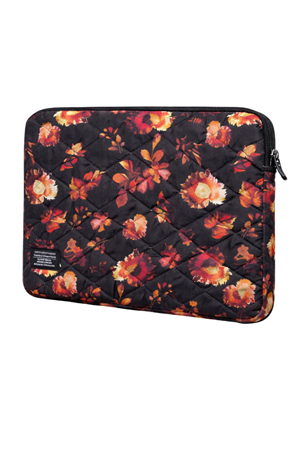 13-14'' Inch Quilted Floral Patterned Water Repellent Laptop/Macbook/Notebook/Document Case/Bag