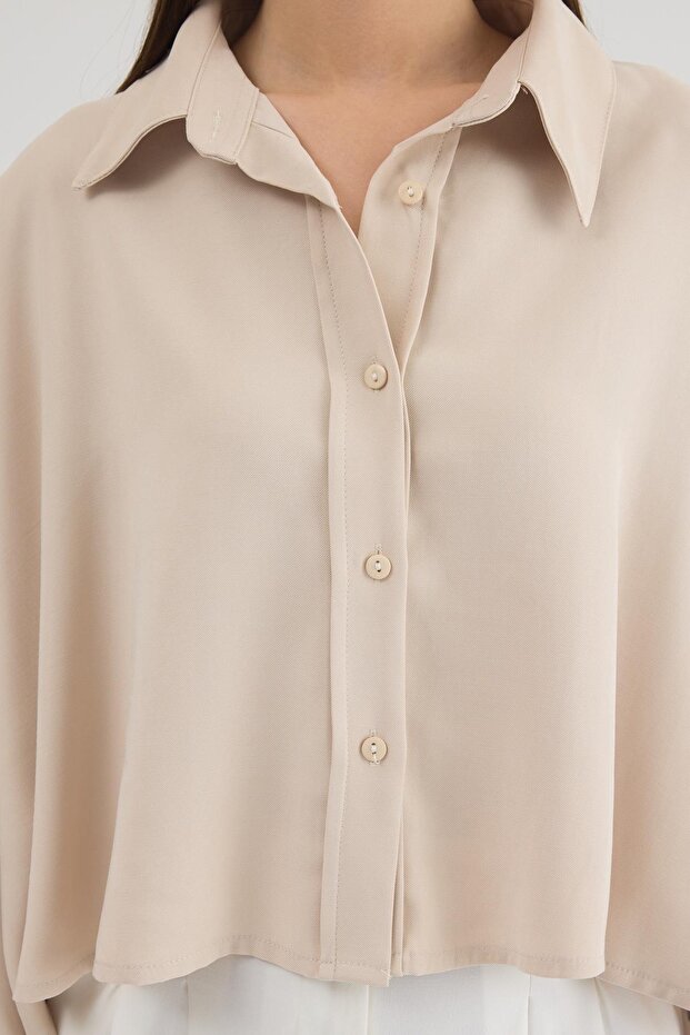 Basic Crop Gömlek 3502 - 6