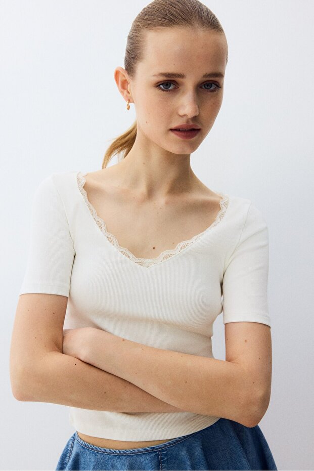 Lastik Örgülü Üst - 1