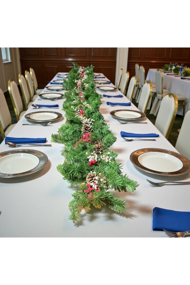 2.70 Mt - Premium Luxury Master Garland - with 500 Branches and Ornaments