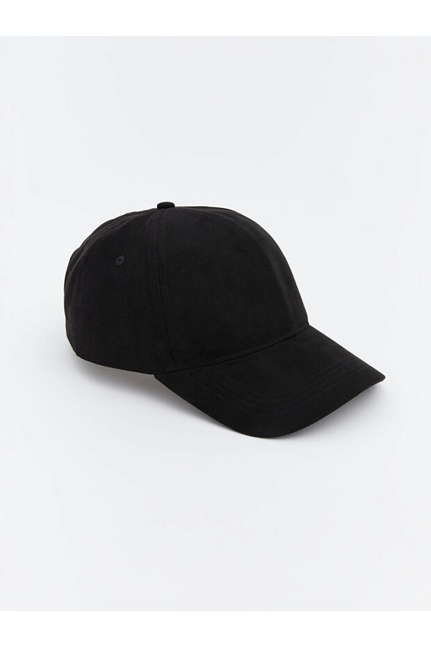 Black Men's Suede Cap Hat