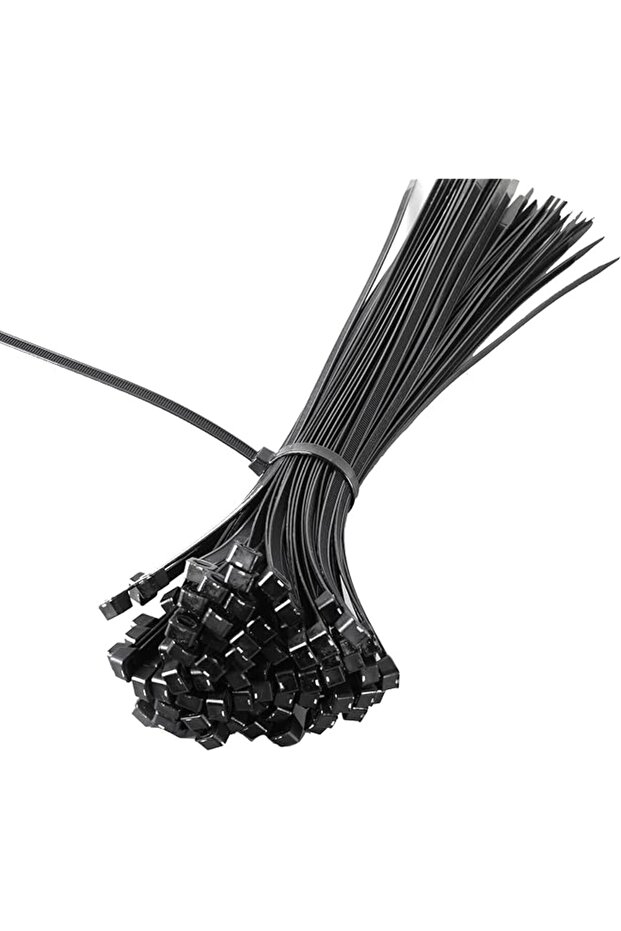Zip Ties 10 Inch 100Pcs Black Cable Ties Multi-Purpose Self-Locking For Indoor/Outdoor Nylon Cord Ma