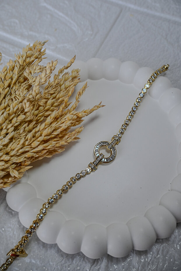 Çelik bileklik 14k künye - 1