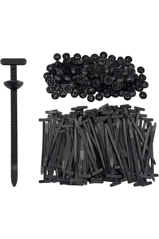 100 Pcs Nylon Universal Cable Tie Buckle,Replacement Screws,Auto Body Parts Trim, Automotive Zip Tie