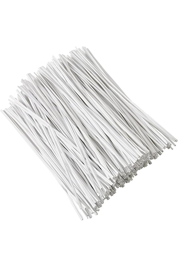 300 pcs 5 inches White Plastic Twist Ties, Cable Ties, for Bags, Gardening Tools
