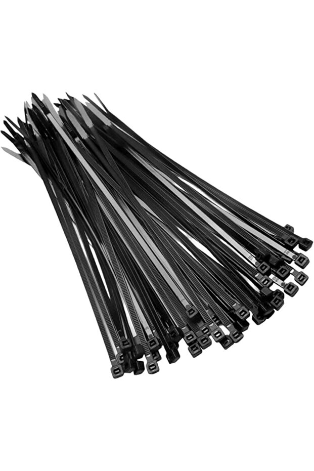 250 PCS Black Cable Zip Ties 300 x 4.8 mm 12" inch | Heavy Duty Nylon Wire Ties | Self-Locking & Hea