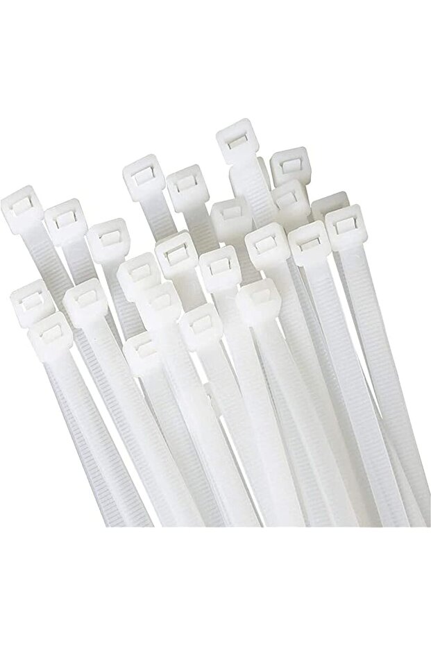 18 inch White Zip Ties Heavy Duty 100 PACK, 200 LBS Ultra Exclusive Strong Plastic Wire Ties, Large