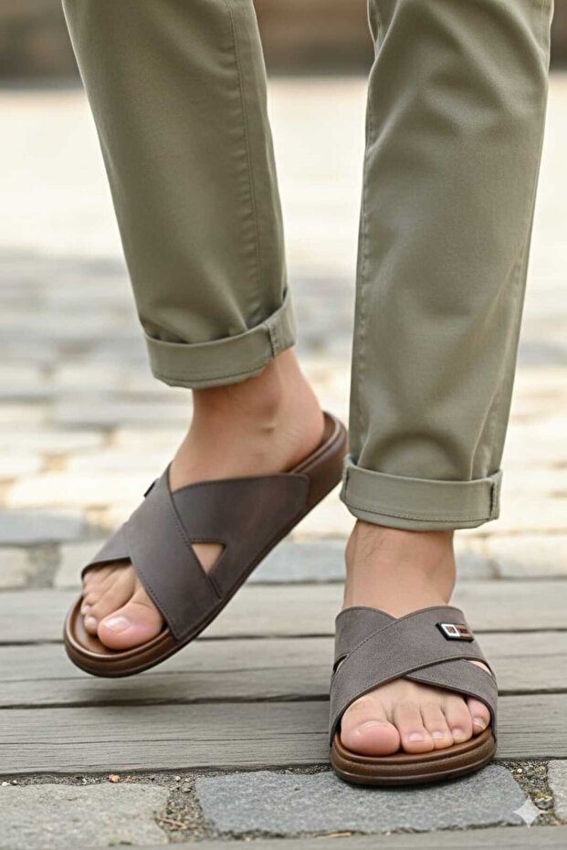 Men's Anatomical Sole Cross Model Slippers