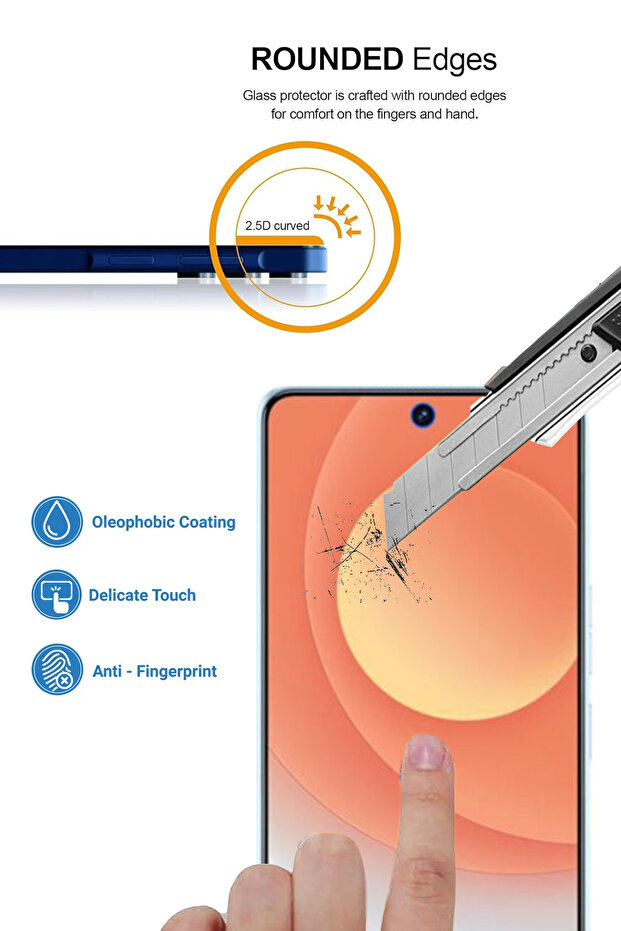 واقي شاشة زجاجي ممتاز لهاتف تكنو كامون 19 برو - 2
