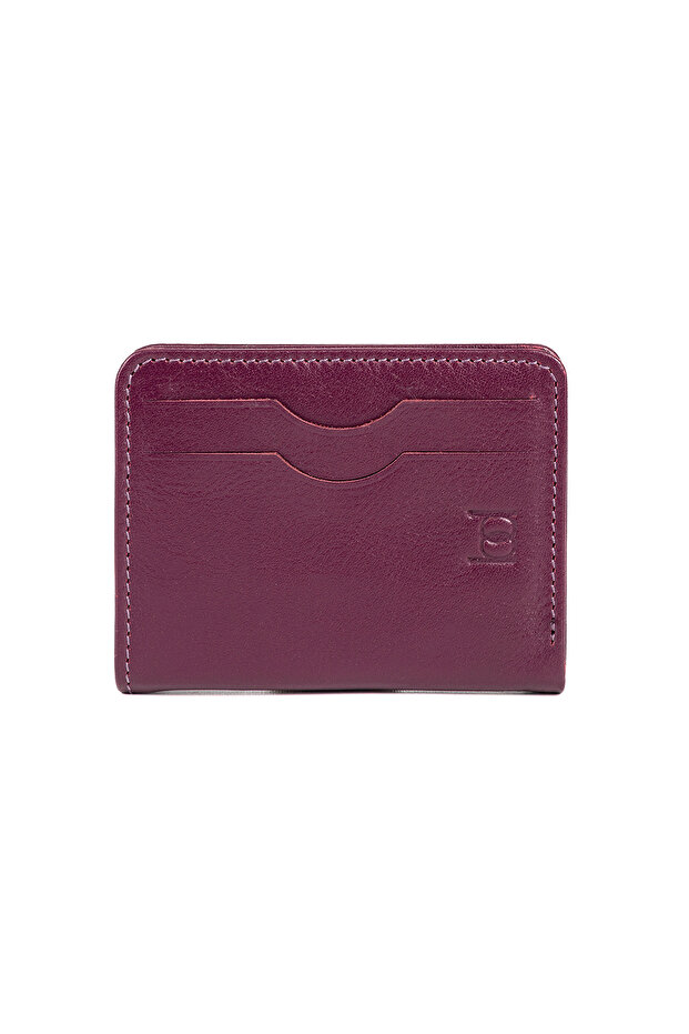 Coewl Leather Magnetic Card Holder Purple