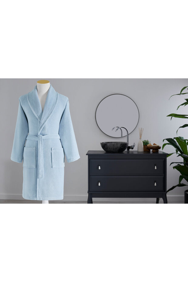 Colored Şal Yaka Bornoz - 2