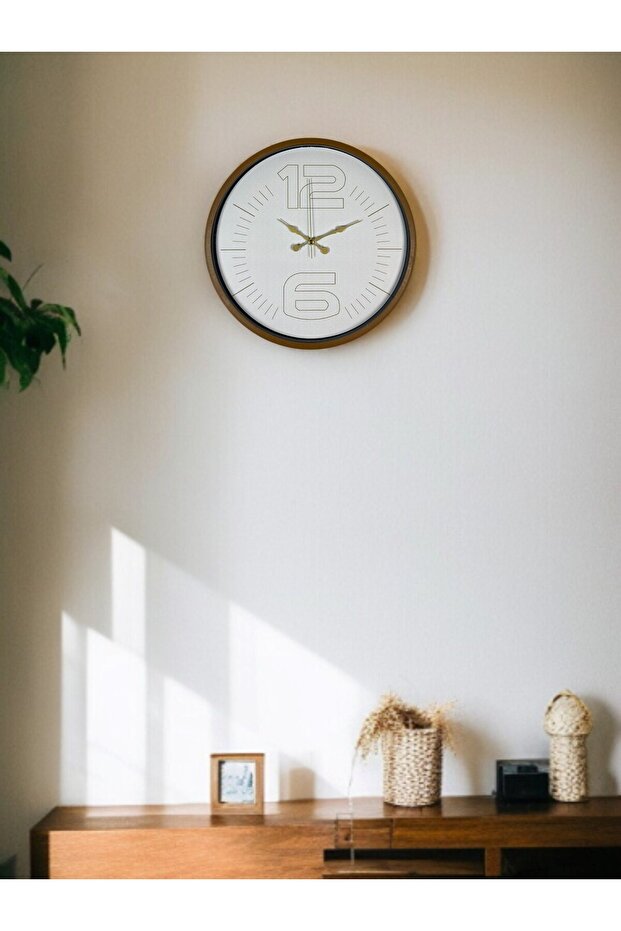 36 cm Brown Decorative Wall Clock