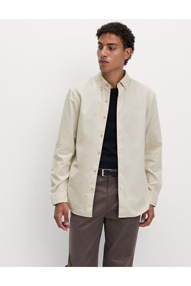 Pamuklu Kadife Gömlek - 1