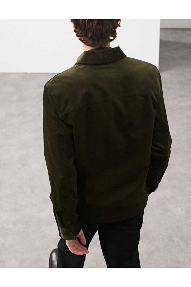 Regular Fit Gömlek Ceket - 4