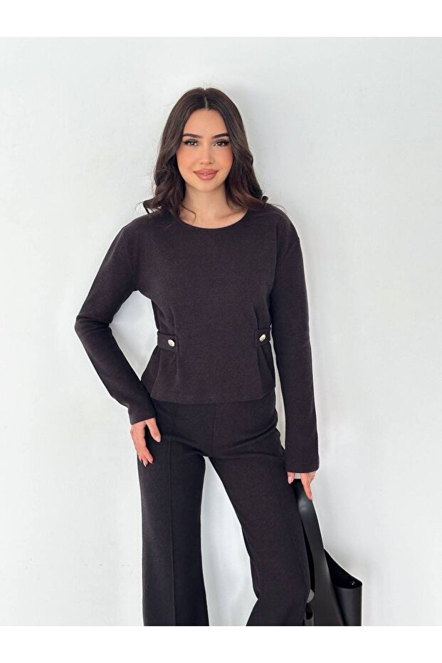 Button Detailed Lower Upper Set - 1