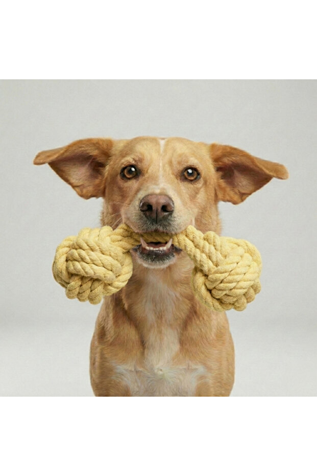 Dog Tug-Of-War Toy with Two Balls and Holder