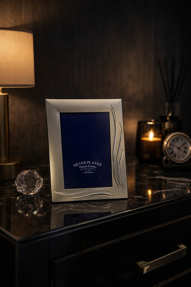 إطار فضي فاخر 10×15