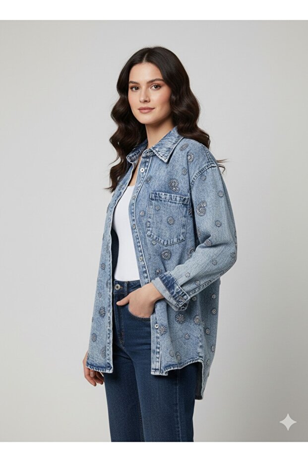 Taşlı Gömlek 70323 - 3