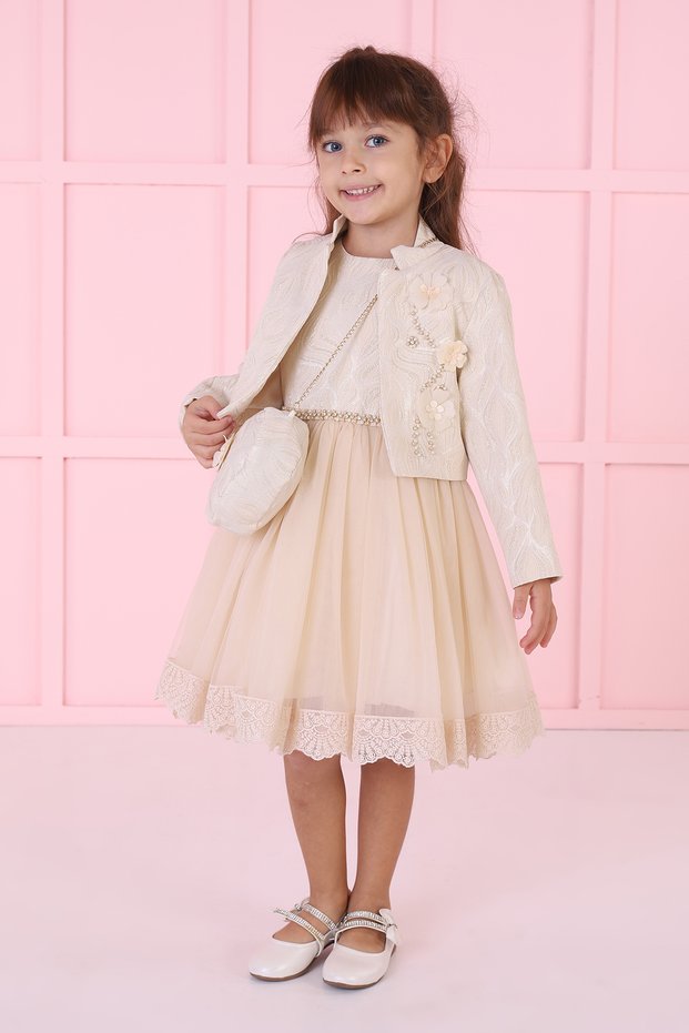 Girl's Tulle Jacket Dress