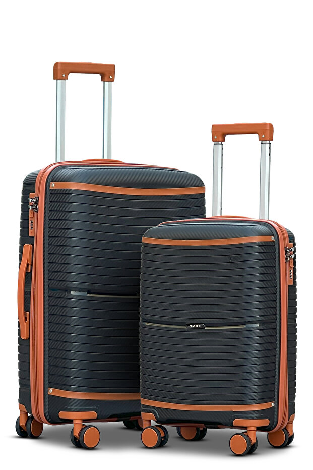 Hard Shell Unbreakable Expandable PP 2 PCS Set Luggage, Lightweight, Secured Lock Suitcase