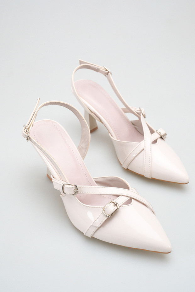 Elara Cross-Strapped Thin Heel Slingback