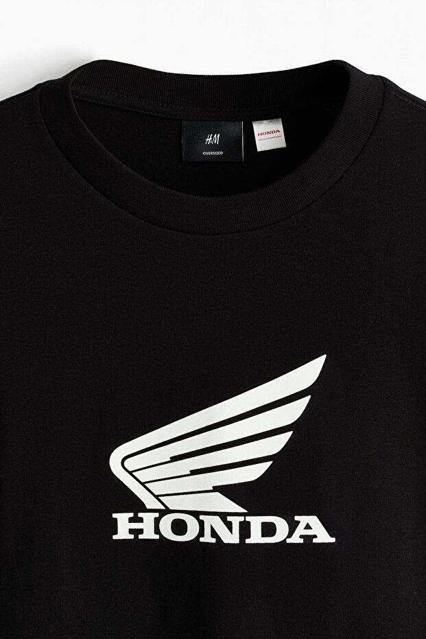 Baskılı Üst Oversized Fit - 2