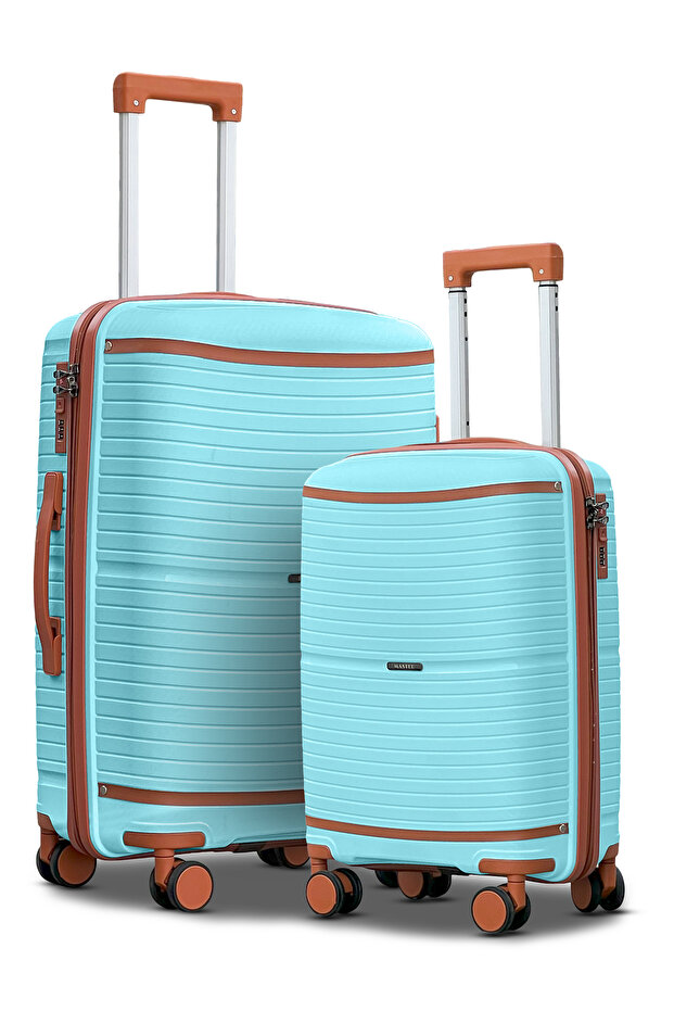 Hard Shell Unbreakable Expandable PP 2 PCS Set Luggage, Lightweight, Secured Lock Suitcase