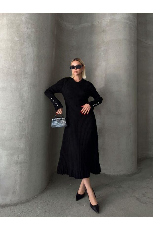Rochie lungă tricotată - 2