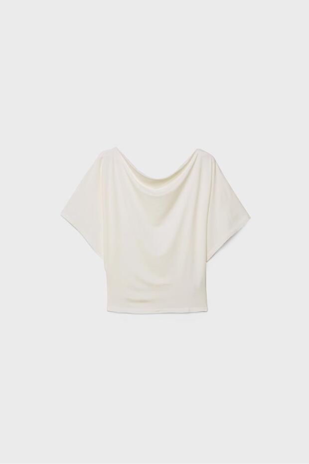 Basic yarasa kollu t-shirt - 6