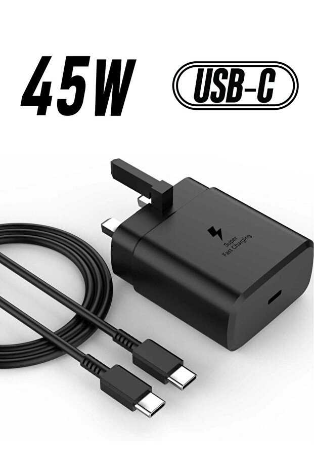 45W Super Fast USB-C Charger for Samsung Galaxy S24, S23 Series & Galaxy Tab S10 – Includes 1.5M C