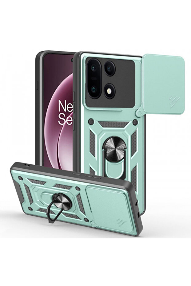 Case for OnePlus 15, Techsuit, CamShield, Green - 1