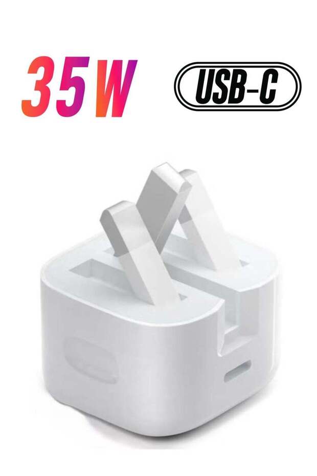 iPhone 16 & iPhone 15 Pro Max 35W USB-C Charger | Fast Charging Adapter for iPhone 16, iPhone 15 Pr