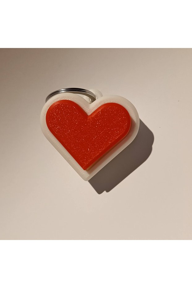 Heart Design Clicker Mechanical Keychain - Enjoy the Sound of Bass Clicks