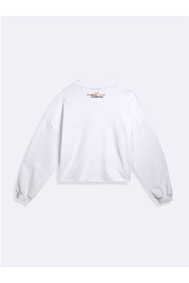 Beyaz Sweatshırt - 2