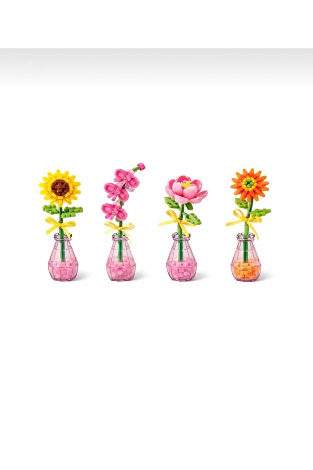 Block Mini Figure Flower Series: Colorful Gardens That Will Never Fade on Your Table