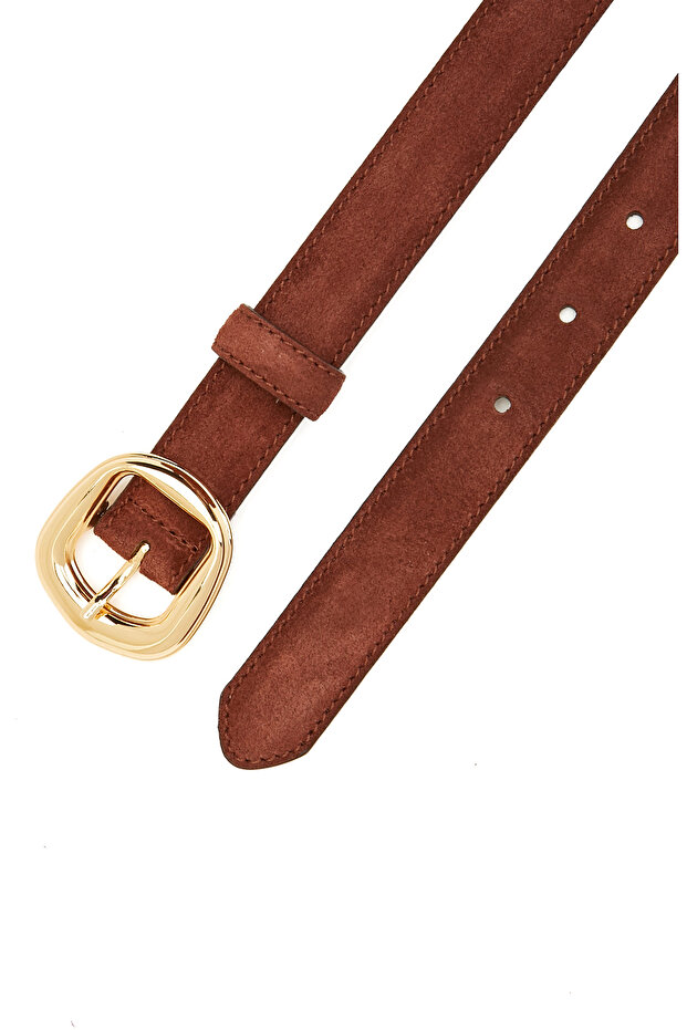 Kiremit Kadın Deri Kemer - 2