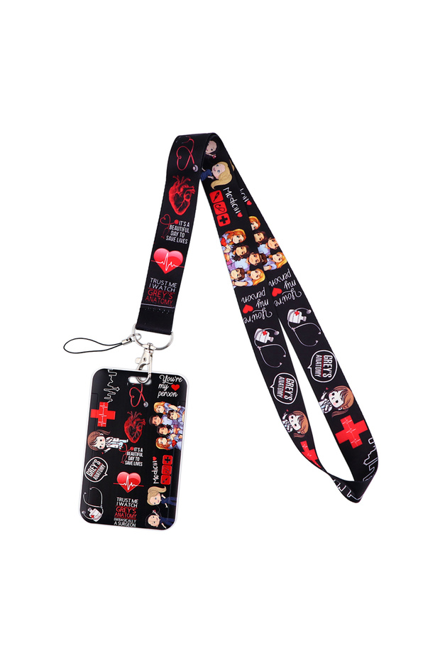 33 KKZ600 Medical Supplies Lanyard Card Holder Doctors Nurses Hanging Neck Mobile Phone Lanyard Badg