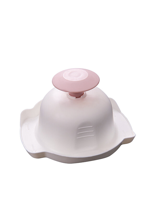 Pink LMETJMA Food Safety Holder Finger Anti-Cut Protector For Mandolin Slicer Kitchen Vegetable Slic