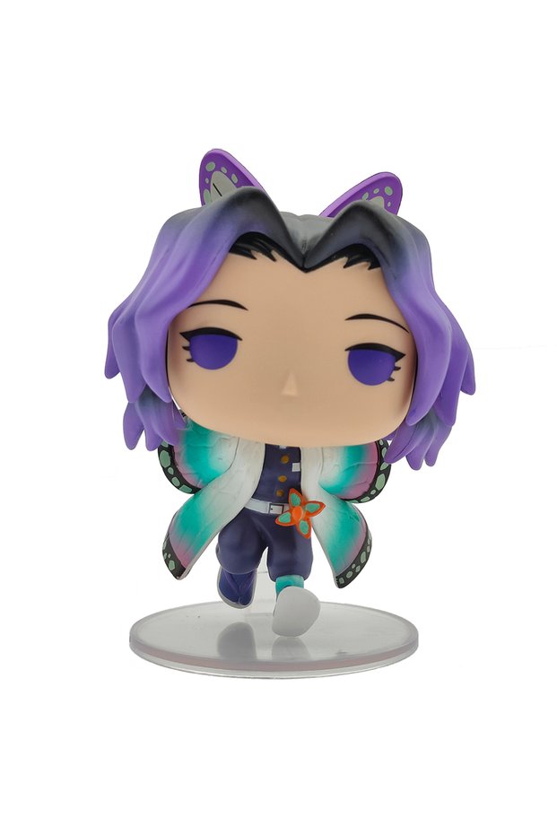 Bandai With Box 1605 Demon Slayer 1314 1605 Kochou Shinobu Vinyl Figurine Cute Doll Anime Peripheral