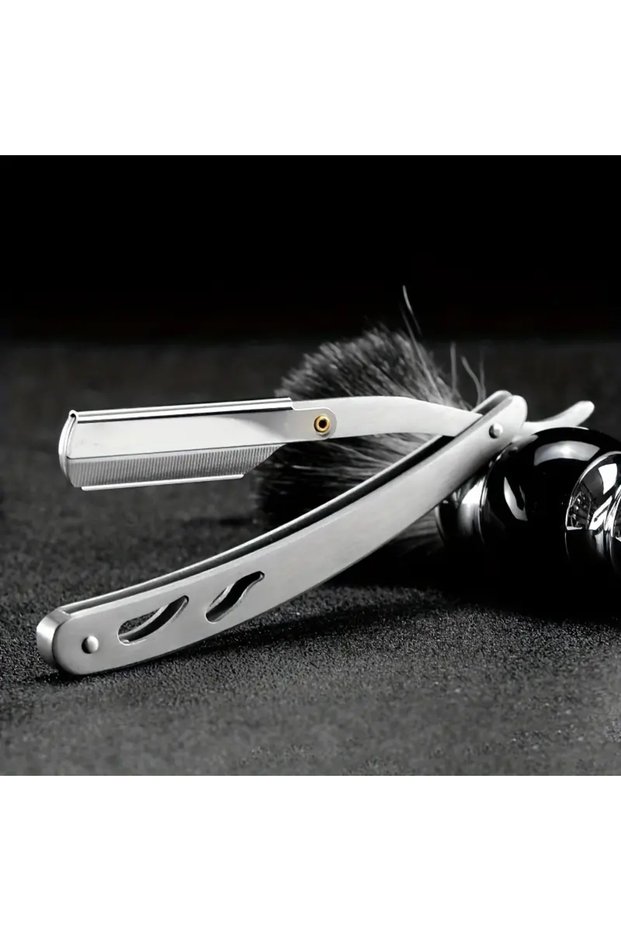silvery 1pc Multicolor Stainless Steel Barber Shaving Razor Holder Durable Stylish Ideal for Men's B