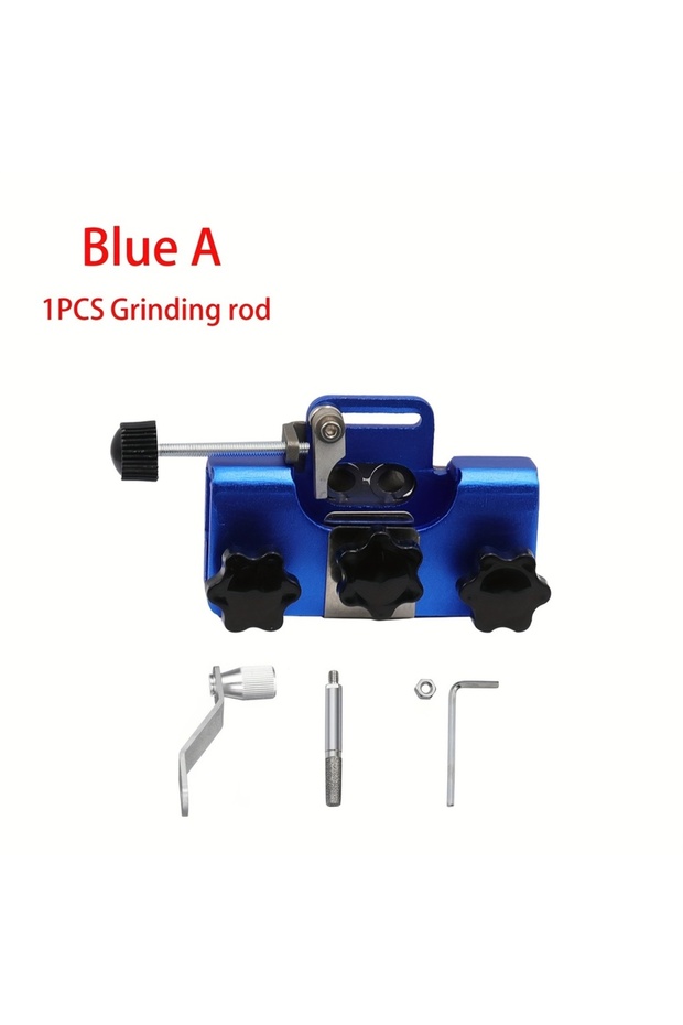 Blue A Chainsaw Chain Sharpener Tool Portable Chainsaw Chain Sharpening Woodworking Grinding Stones