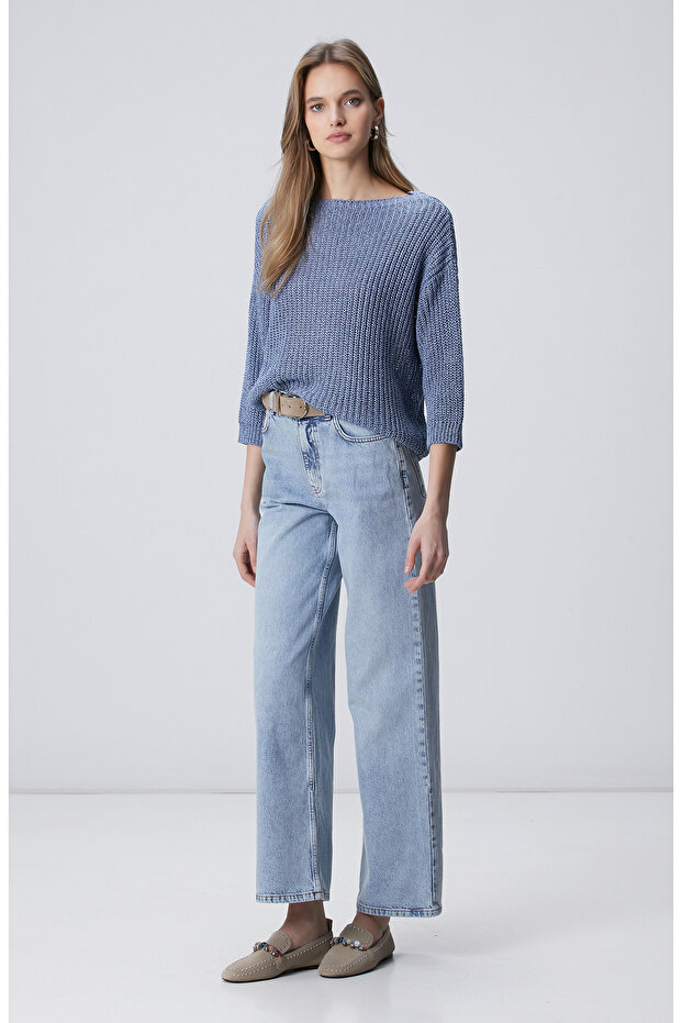 Mavi Truvakar Kol Triko Kazak - 3