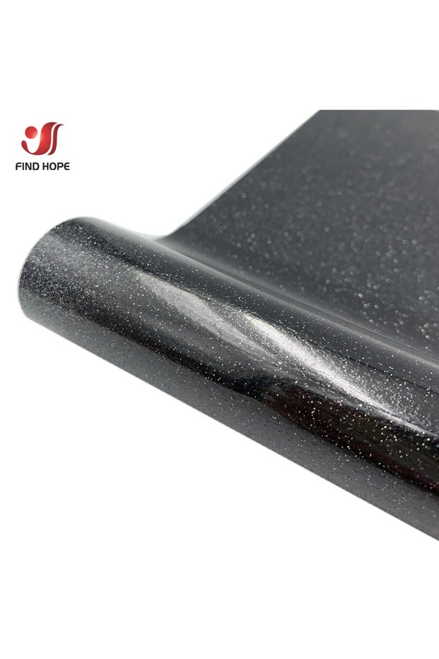 7.8x10in(20x25cm) black Glitter Heat Transfer Vinyl Heat Press Cut Film Making Sign Pattern for Tshi