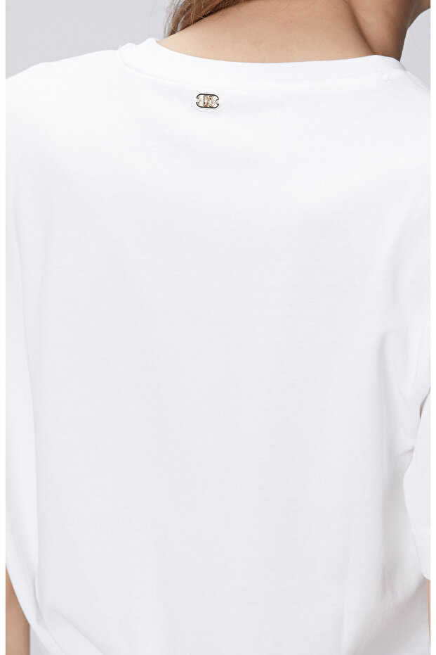 Beyaz Basic T-shirt - 6